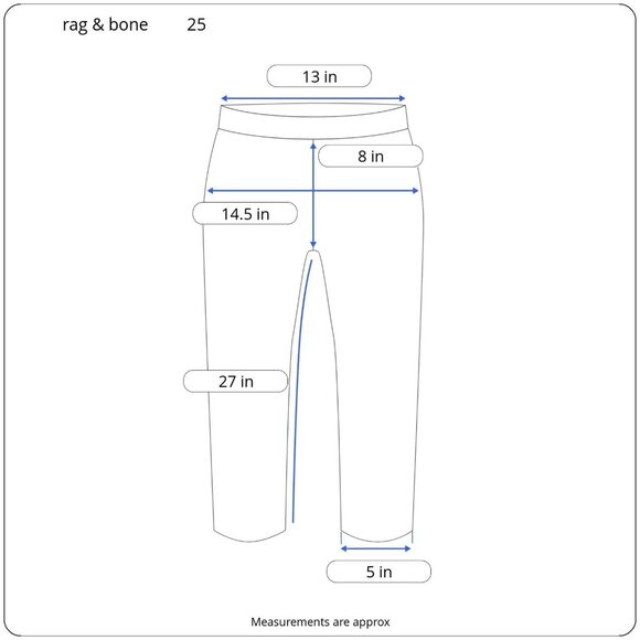 rag & bone Womens Ankle Skinny Frayed Hem Lucky Rouge Stretch Denim Size 25 - Picture 3 of 10